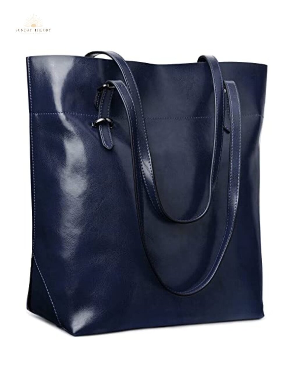 Genuine Leather Tote Shoulder Bag Large Capacity Work Handbag